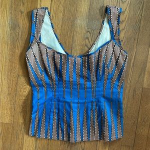 Vintage Y2K Tracy Feith Raj Bustier Tank Top sz 2 Medium